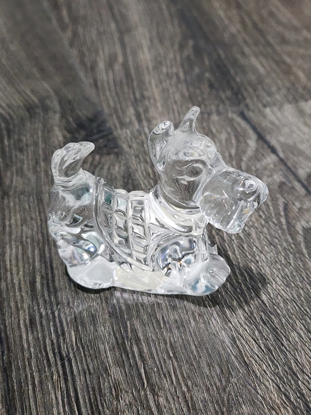 Princess House German Glass Crystal Scottie Terrier Dog Paperweight Figure
